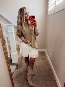 Layered lace skirt
