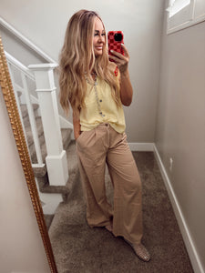 Yellow sweater vest