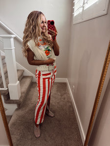Stripe maxi skirt